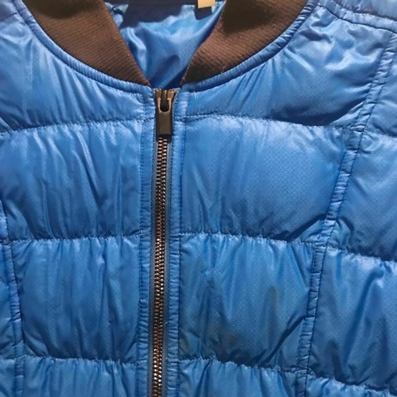 Athleta Puffer Down Jacket Blue Size M - Picture 3 of 7